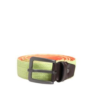 Malo Green Orange Braided Metal Buckle Waist Cintura Men's Belt